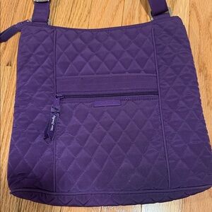 Vera Bradley Purple Quilted Crossbody Bag Adjustable Strap